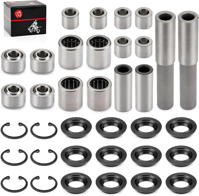 2x Front upper & lower Arm Bearing Bushing Seal Kit Compatible with Kawasaki Brute Force 650 750 4x4i KVF650 KVF750 2005-2013 (NO-4x4)