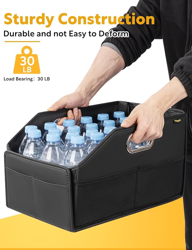 Car Seat Organizer for Front Seat and Back Saet for Travel Kids and Adults Car Office, 50 PCS Disposable 2 Gallon Car Trash Bags Hanging, Leak-proof, Odor Seal.