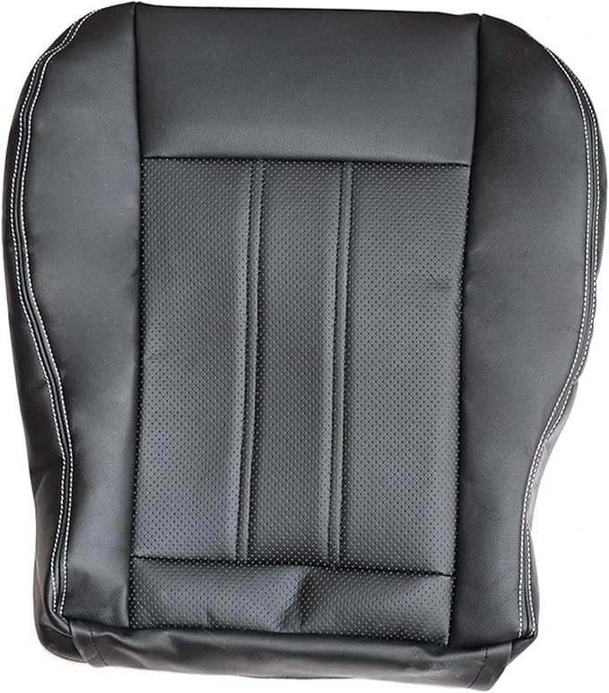 Driver & Passenger Bottom & Top Replacement Seat Covers Black Compatible with Chrysler Town & Country 2011 2012 2013 2014 2015 2016