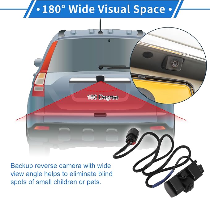 1 Pcs Rear View Camera for Chevrolet Cheyenne 2016-2018 for Chevy Silverado for GMC Sierra 1500 License Plate Park Assist Camera Backup Reverse Camera