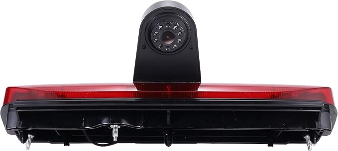 HD IP68 Auto Transporter Brake Light Roof Rear View Reversing Backup Camera Parking System with Angle Adjustable Compatible with Ford Transit Connect Van MPV SUV Bus (Reversing Camera)