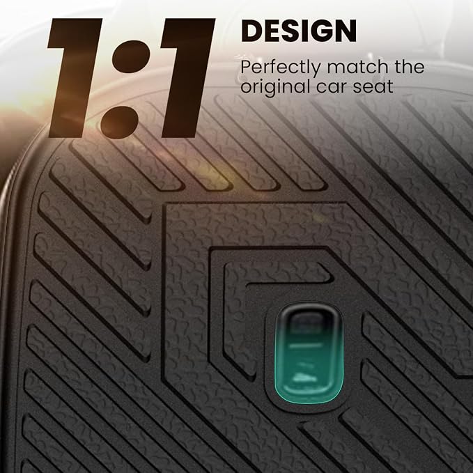 Lasfit Kick Mats for Kia Telluride 2027 7-Seat (Not Fit 8-Seat), 2nd Row Captain Chair Seat Back Cover Protectors, TPE Waterproof All-Weather Rear Backrest Liner