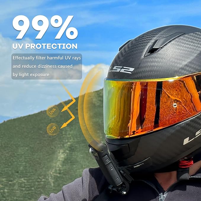 XINGWU Motorcycle Helmet Visor for Sedici Strada 2 Strada 3 LS2 FT2 VECTOR FF801 FF397 with Anti-fog Rainproof Helmet Film Face Shield Motorcycle Helmet Accessories Visor Replacement (Purple)