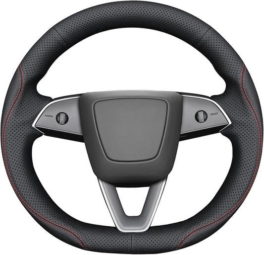 MEWANT DIY Stitching Steering Wheel Cover Wrap for Tesla Model 3 Highland 2023-2025/Model Y 2025 Highland for Tesla Model 3/Model Y Accessories(3D Style)