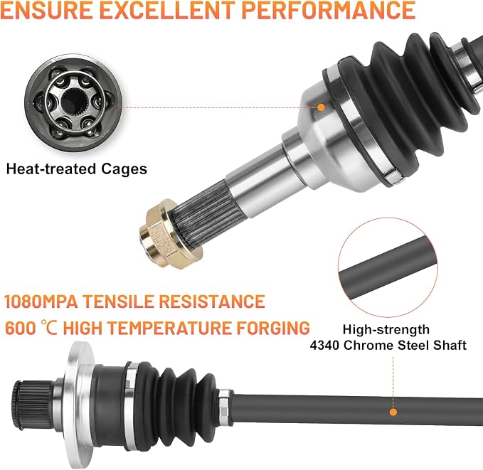 Rear Right CV Axle Shaft for Yamaha Rhino 450 660 2006 2007 2008 2009 5UG-F530U-20-00, 5UG-F530W-02-00, 5UG-F53B0-21-00 ATV Axles & Wheel Bearings