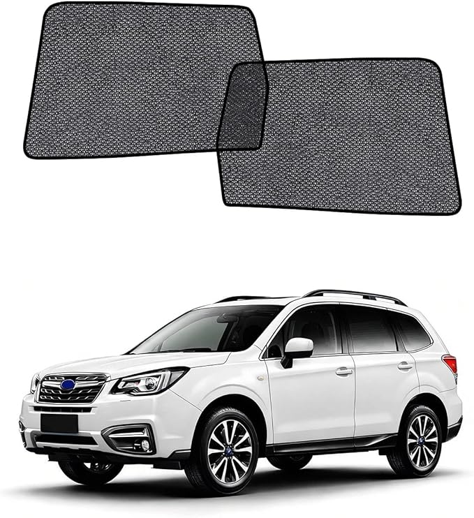 Car Window Shades for Subaru Forester(2014-2018), 2-Pack Rear Window Sun Shades for Baby – Breathable Mesh, UV & Heat Blocker, Privacy Protection for Camping, Travel, Sleep & Nursing