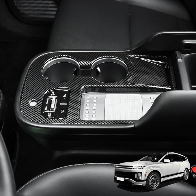 YOUTOOCAR Gear Shift Panel Cover Compatible with Hyundai IONIQ 9 Accessories (Carbon Fiber Pattern)