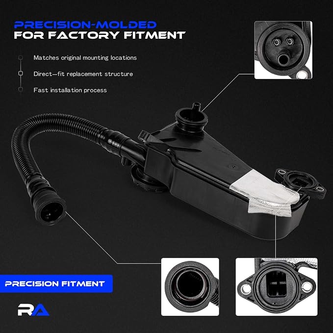 Air Oil Separator Assembly Fit for Ford F250 F350 Super Duty 2023-2024 OR 2011+ 6.7L Powerstroke Diesel - PCV CCV Filter Vent Valve Engine Crankcase - Replace PC3Z-6A785-A, PC3Z6A785A