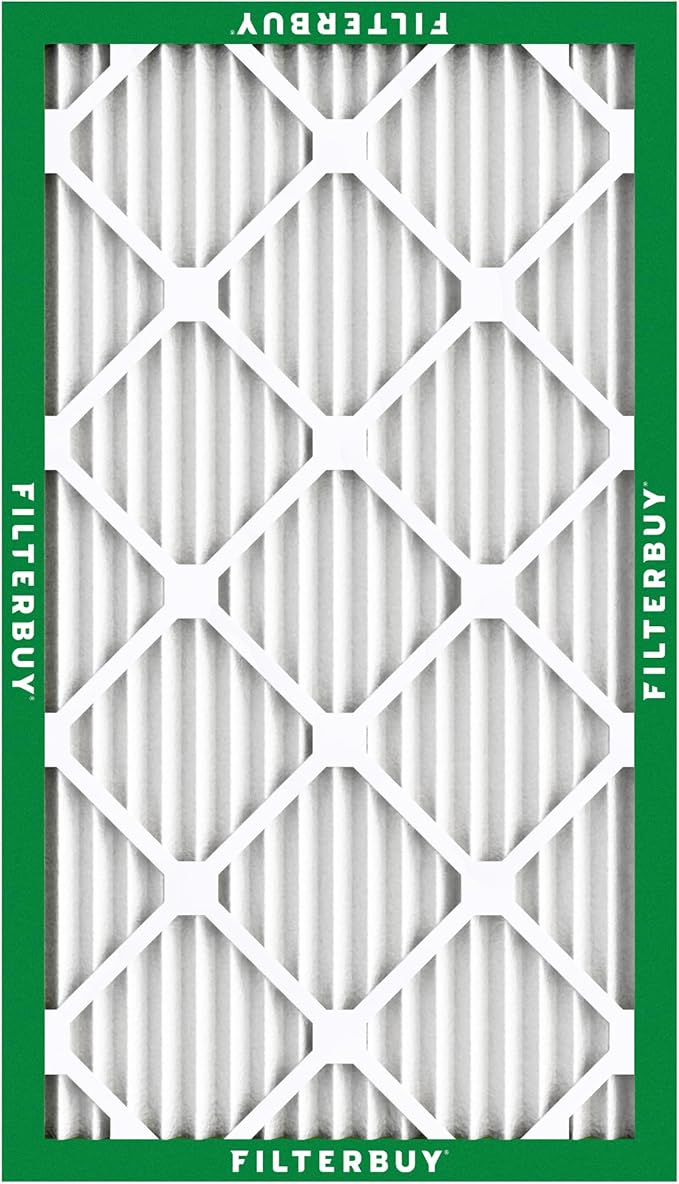 Filterbuy 13x24x1 Air Filter MERV 8 Essential Dust & Allergy Defense (3-Pack), Electrostatic Pleated HVAC AC Furnace Filters Replacement (Actual Size: 13.00 x 24.00 x 0.75)