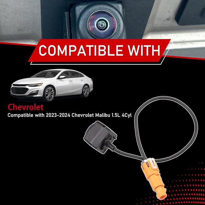 42861580 Car Rear View Backup Camera Compatible with 2023-2024 Chevrolet Chevy Malibu 1.5L 4Cyl Camera Reverse Parking Assist Installation Monitor System Replaces 84543080