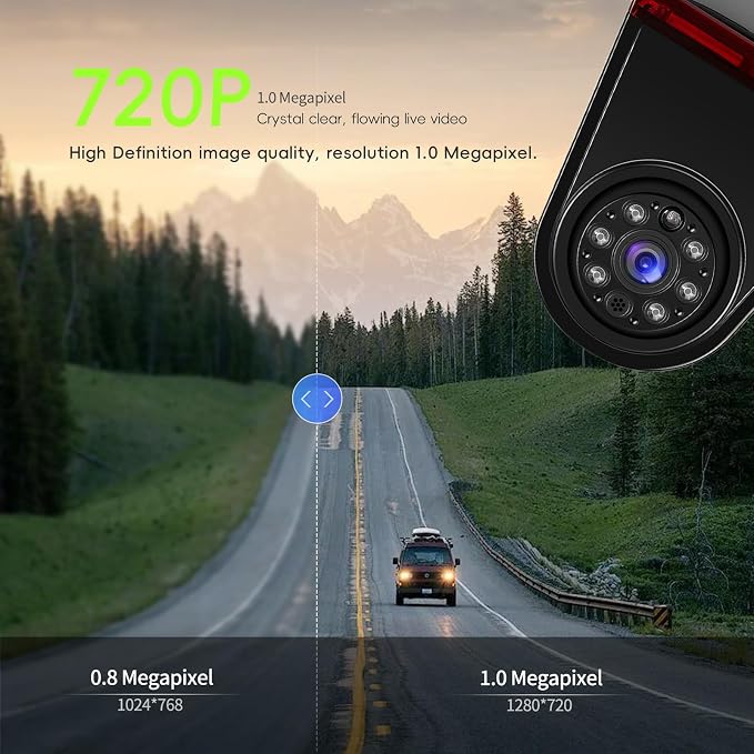 Car Brake Light Rear View Camera for Ford Transit 2014 2015 2016 2017 2018 Car Backup Reversing, Camera Night Vision, IP67 Waterproof,Wide Viewing Angle