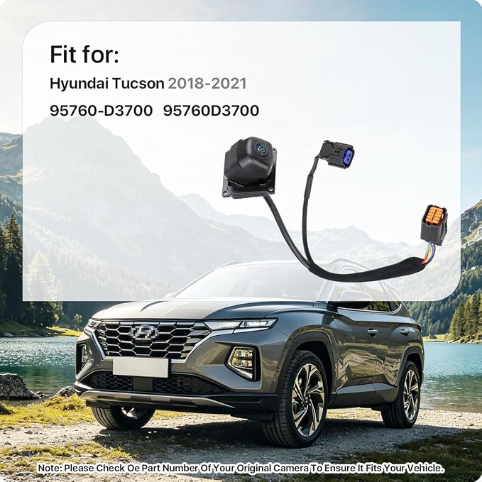 95760-D3700 Rear View Camera Replacement for Hyundai Tucson 2018-2021, OE Backup Cam Replaces 95760D3700 by GreenYi
