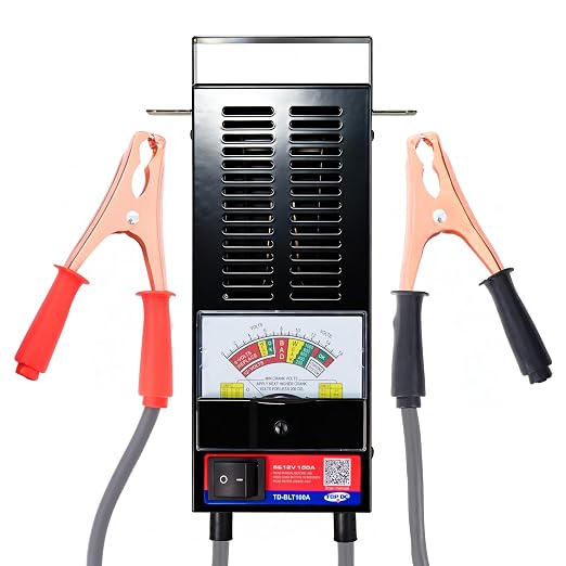 TOPDC Car Battery Tester, 6V/12V, Battery Load Tester 100-1000 CCA, Automotive Battery Tester 100 AMP, for Cars, RVs, Motorcycles, ATVs, Boats