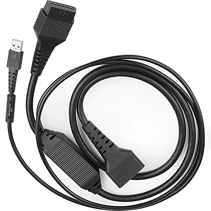 LAUNCH X-431 DoIP Connector Adapter Cable with USB and 16-Pin Male to Female for X-431 Series Diagnostic Scanner DBScar VII and SmartLink Connector
