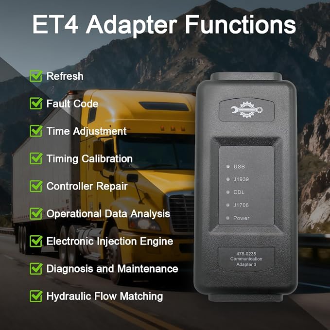 ET4 478-0235 for Caterpillar Communication Adapter Diagnostic Tool 2019C for CAT Heavy Equipment