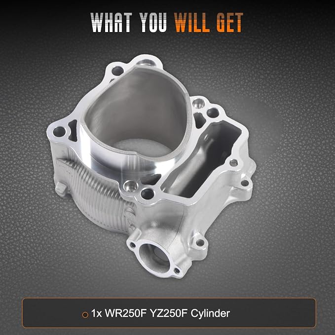 YZ250F WR250F Cylinder Head Φ77mm Compatible with Yama-ha WR250F YZ250F 2001-2013, Replace 5XC-11311-20-00 5XC113112000
