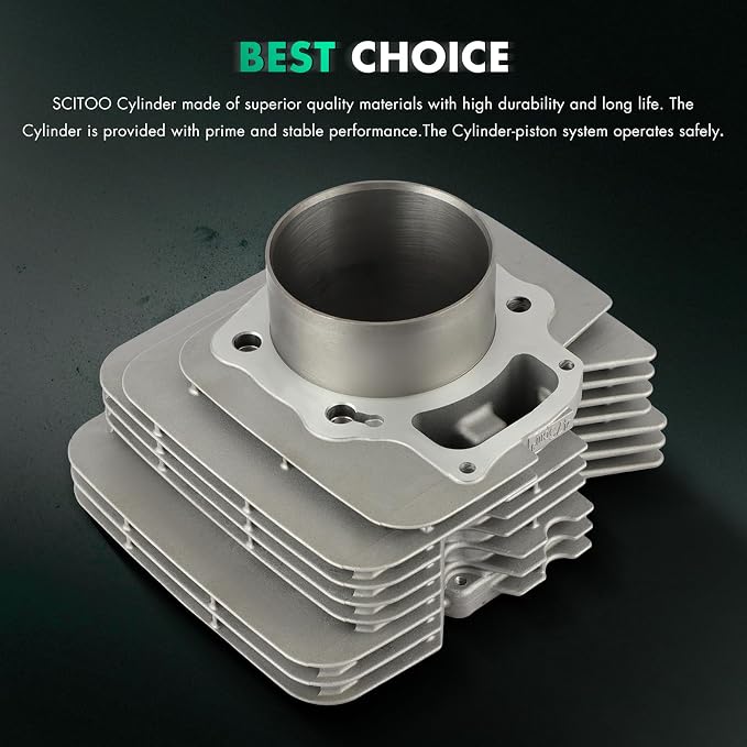 SCITOO Cylinder Piston Gasket Top end Kit Fit for Honda foreman 500 for 2005 2006 2007 2008 2009 2011, Cylinder: 12100-HP0-A00 Cylinder gasket: 12191-HP0-A00 Cylinder head gasket: 12251-HP0-A00