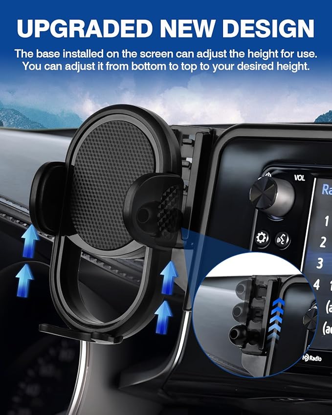 Autorder Car Phone Holder for 2021-2024 Chevrolet Chevy Suburban Tahoe/GMC Yukon Accessories Phone Mount 10.2-Inch Screen Cell Phone Automobile Cradles Hands-Free 360 Degree Rotation