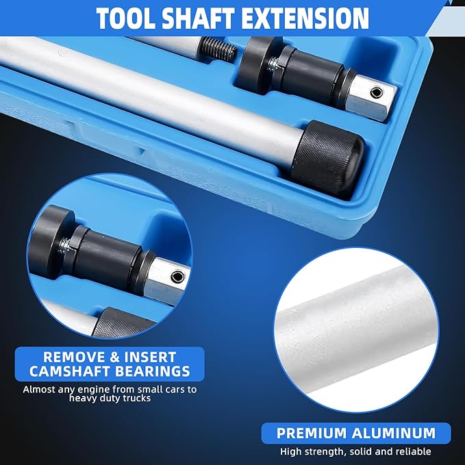 8MILELAKE Universal Camshaft Bearing Tool Installation Removal with Case