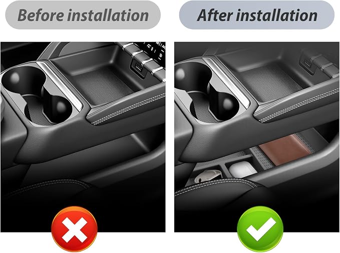 SKTU 2Pack for 2025 2026 2027 GMC Terrain Center Console Organizer for 2025 2026 2027 GMC Terrain Lower Console Tray GMC Terrain 2025 2026 2027 Accessories Durable Under Console Organizer