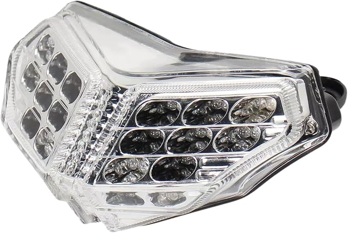 Taillight - Integrated LED Tail Brake Turn Signal Light Compatible with DUCATI 848 EVO 1098 1199 2007 2008-2014 (Clear)