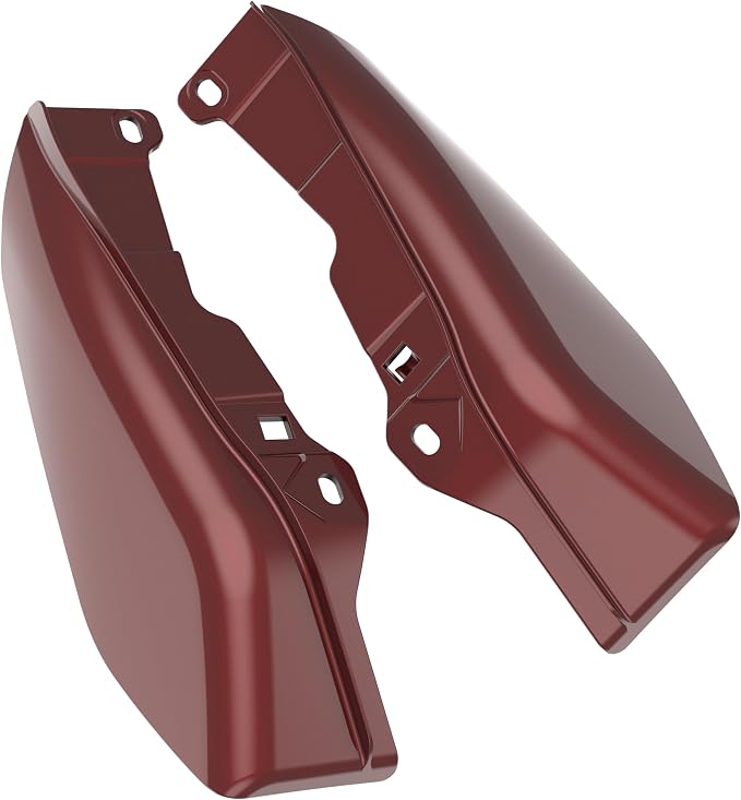 Color - Matched Mid Frame Air Deflectors Heat Shield, Perfectly Fit for Harley Touring Models 2009-2026 Stiletto Red