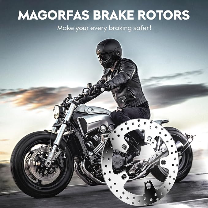 11.8" Front Brake Disc Rotor with Bolts Fit for Harley Road King/Street Glide/Road Glide/Electra Glide/Tour Glide/Ultra Limited 2015 2016 2017 2018 2019 2020 2021 2022-2 Pc Polished