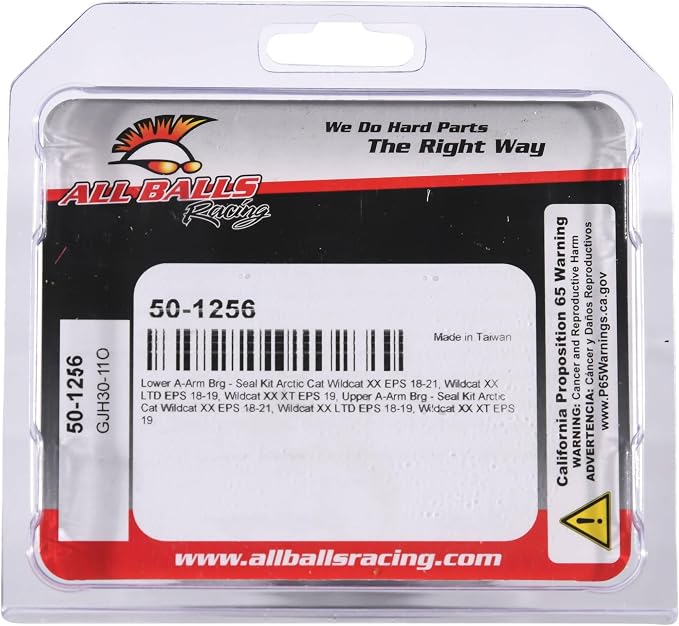 All Balls Racing 50-1256 A-Arm Bearing and Seal Kits Compatible With/Replacement For Arctic Cat Wildcat XX 2020-2021, Textron Wildcat XX 2018-2019, Wildcat XX Ltd 2019