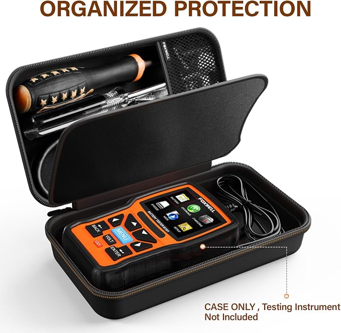 FOXWELL BT100 PRO 12V Car Battery Tester,100-1100CCA Battery Load Tester & Portable Carrying Case