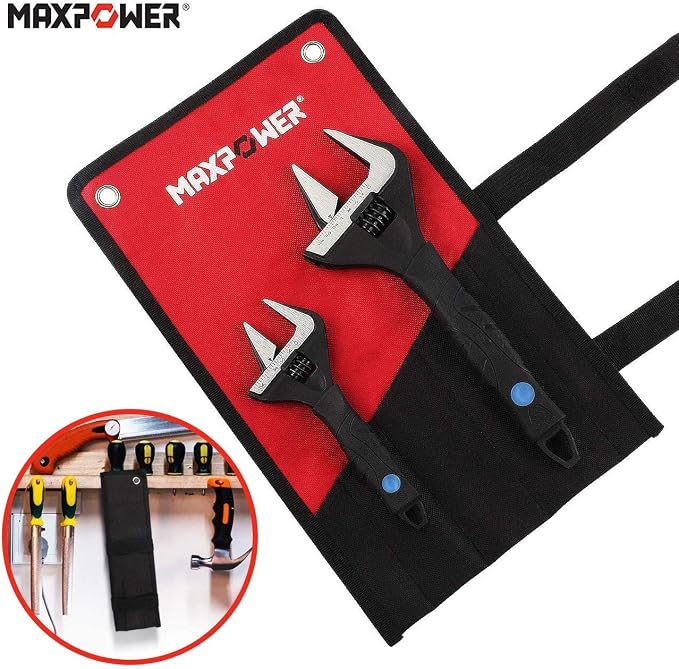MAXPOWER Tongue and Groove Pliers and Adjustable Wrench Set