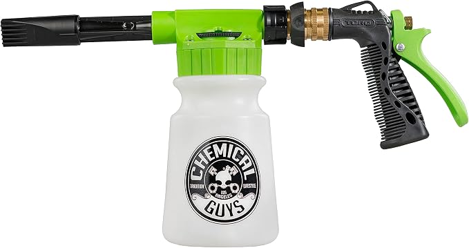 Chemical Guys Foam Wash Bundle - Foam Blaster Gun + HydroSuds Foam Wash Soap (16 fl oz) + Accessories