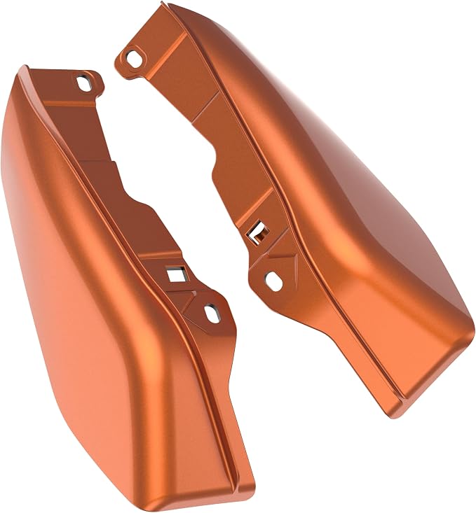 Color - Matched Mid Frame Air Deflectors Heat Shield, Perfectly Fit for Harley Touring Models 2009-2026 Scorched Orange