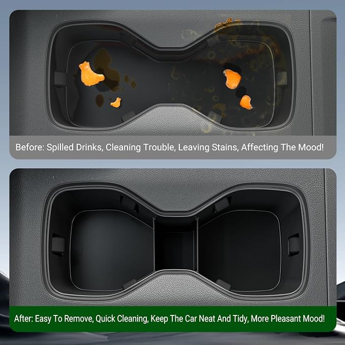 xipoqix Center Console Organizer Compatible with 2022-2026 Nissan Frontier Car Cup Holder Storage Box Replacement for 2022 2023 2024 2025 2026 Nissan Frontier Accessories