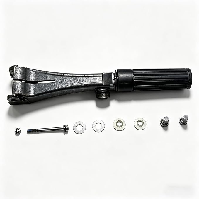 398S63011-0 Steering Throttle Handle Assembly with Hardware, Fits Tohatsu 2-Stroke 9.9-40HP Outboard Motor Control Lever Direct Replacement Part