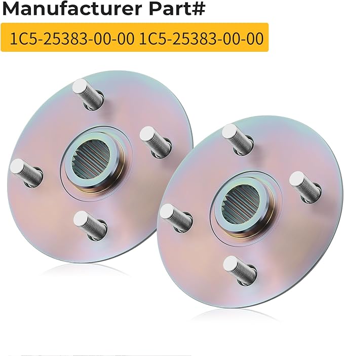 M MATI 2PCS Rear Wheel Hub for Yamaha Breeze 125 YFA-1 1989-2004 Grizzly 125 YFM125 2004-2013 1C5-25383-00-00