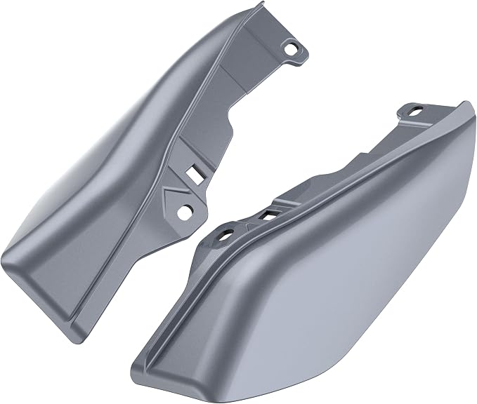 Mid Frame Air Deflectors Heat Shield, Perfectly Fit for Harley Touring Models 2009-2026 Gauntlet Grey Metallic
