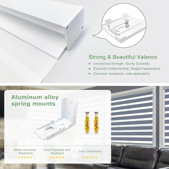 Motorized Blinds with Remote, 95% Blackout Smart Electric Zebra Shades, Built-in Rechargeable Tubular Motor Automatic Blinds for Window Compatible with Alexa Google (Luxurious White, 30" W x 72" H)