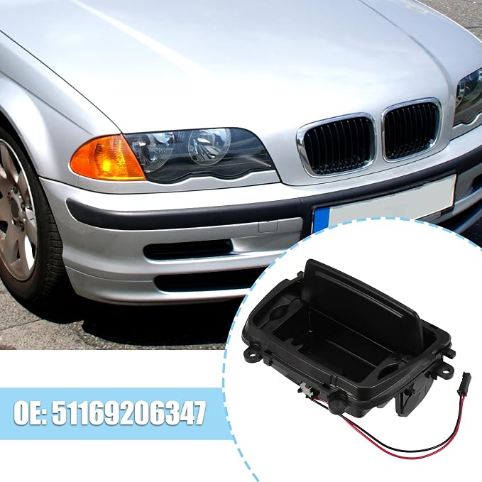 X AUTOHAUX Front Center Console Ashtray Cover Case Replacement 51169206347 for BMW F10 F11 520 523 525 528 530 535 550 Black