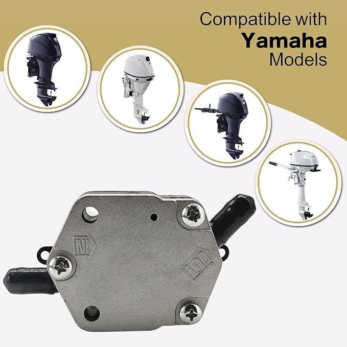 6E52441010 Fuel Pump for Yamaha 2 Stroke 115 130 140 150 175 200 225 250 300 HP Outboard Models 6E5-24410-02 18-7349