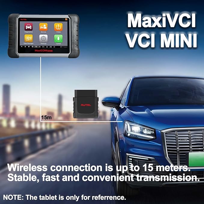 Autel MaxiVCI VCI Mini OBD2 Scanner Bluetooth Universal Communication Interface Equipment OEM Diagnostic Functions Work with Autel Scanner MK808BT MK808TS MX808TX MP808TS MS906S TS608