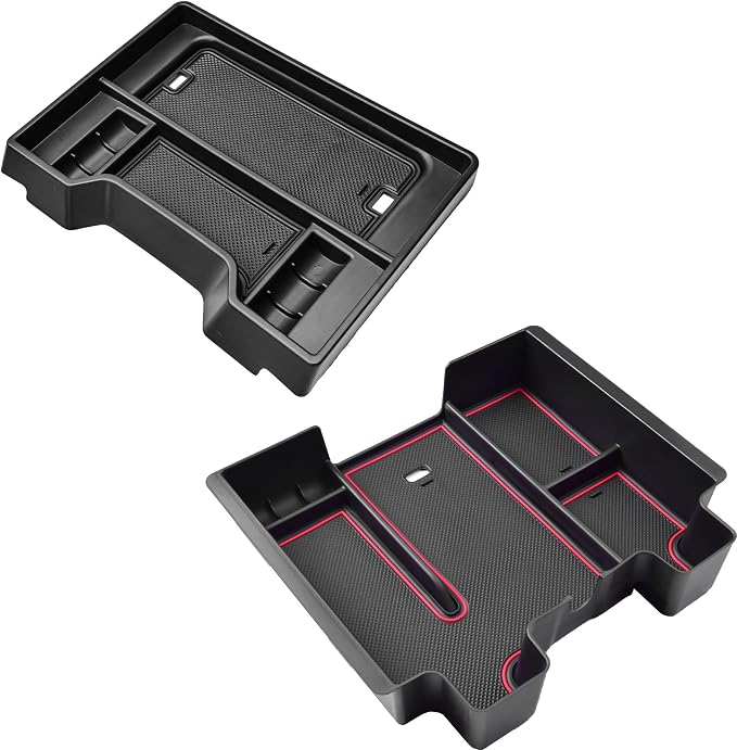 EDBETOS Center Console Organizer Tray and Full Size Center Console Organizer Tray for 2019-2022 Chevy Silverado/GMC Sierra 1500 and 2020-2023 Silverado/GMC Sierra 2500HD 3500HD