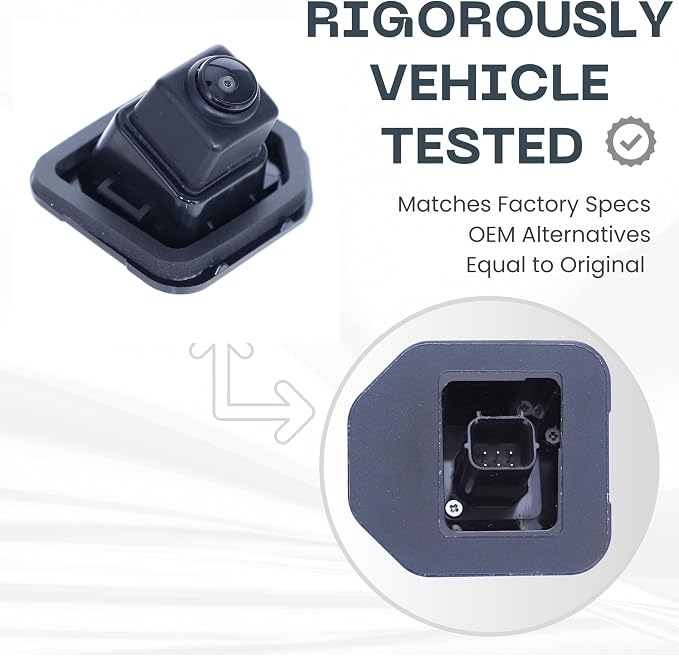 Backup Camera Replaces for Nissan 2014-2016 Rogue SV Model w/o Premium Pkg | 2017-2020 Rogue w/o AVM | 2017-2019 Rogue Hybrid w/o AVM OE Part # 284429TB0D 284429TB0A 284429TB0B 284429TB0C 284429TB1C