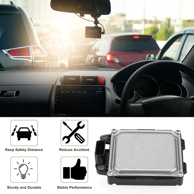 Cruise Control Distance Radar Sensor HS7T14D599AC for Ford Fusion 2017-2020 Distance Detection Black Automotive Car Cruise Control Module Unit 1 Pcs