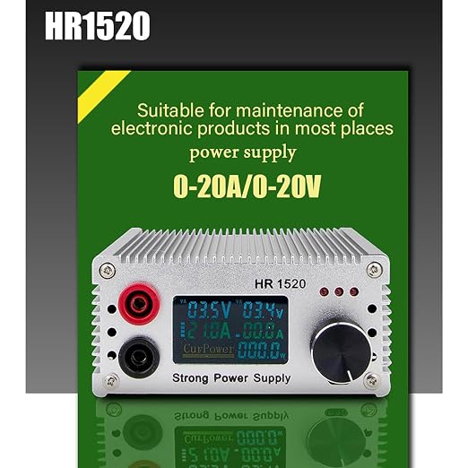 Short Circuit Tester,HR1520 Professional Motherboard Short Circuit Tester 15V 20A Output Data and Test Parameters Adjustable Multifunctional Powersupply for Cellphone Repairing Testing Use