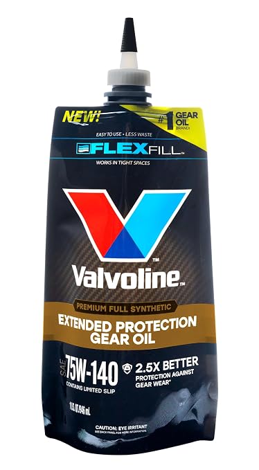 Valvoline FlexFill Extended Protection Full Synthetic 75W-140 Gear Oil 1 QT Pouch