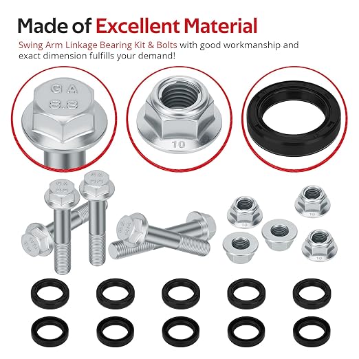 JAVIK Swing Arm Linkage Bearing Kit & Bolts for Honda TRX400EX TRX400X 1999-2014 O.E.M# 27-1048