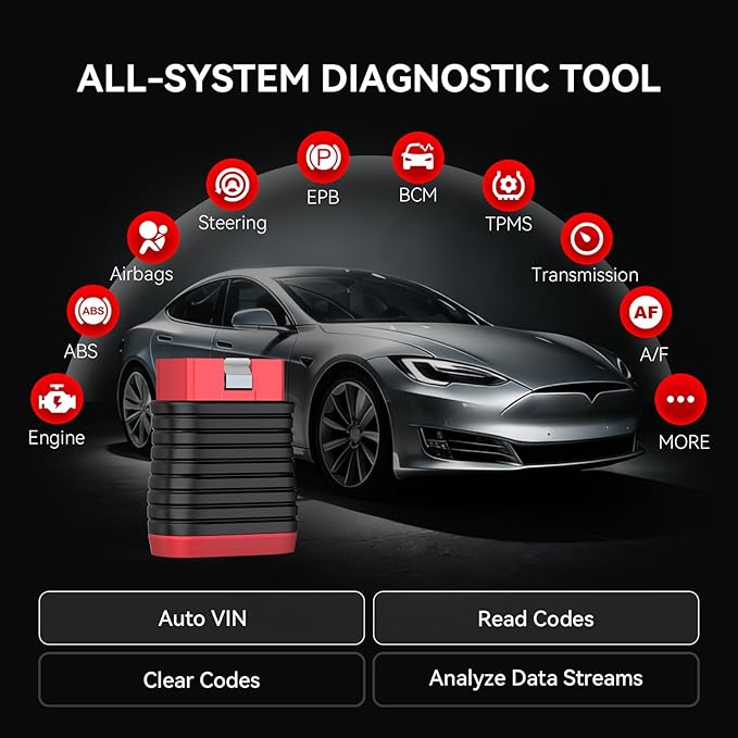 THINKCAR THINKDIAG BD6 OBD2 Scanner Bluetooth + Universal 16 Pin Male to Female OBD2 Extension Cable