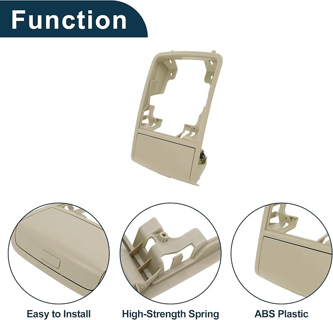 Car Sunglasses Case for Volkswagen Jetta/for Vento MK6 2011-2014 Eyeglasses Holder Storage Box ABS Beige 1 Pc