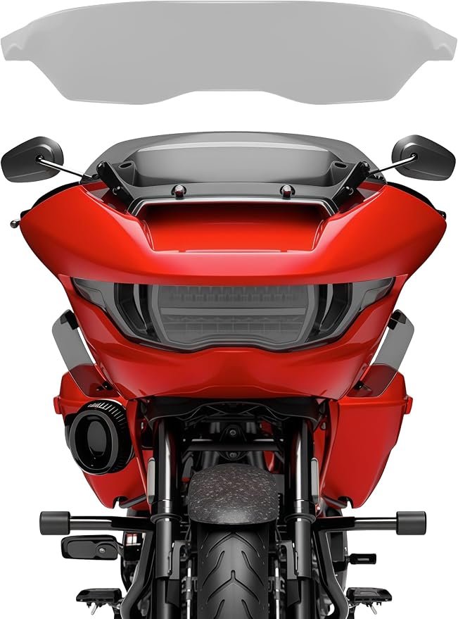 Headlight Lens Headlamp Protection Film Headlight Cover Guard Compatible with Harley Touring CVO Road Glide FLTRXSE 2023-up & Road Glide/ST 2024-up (Smoke)