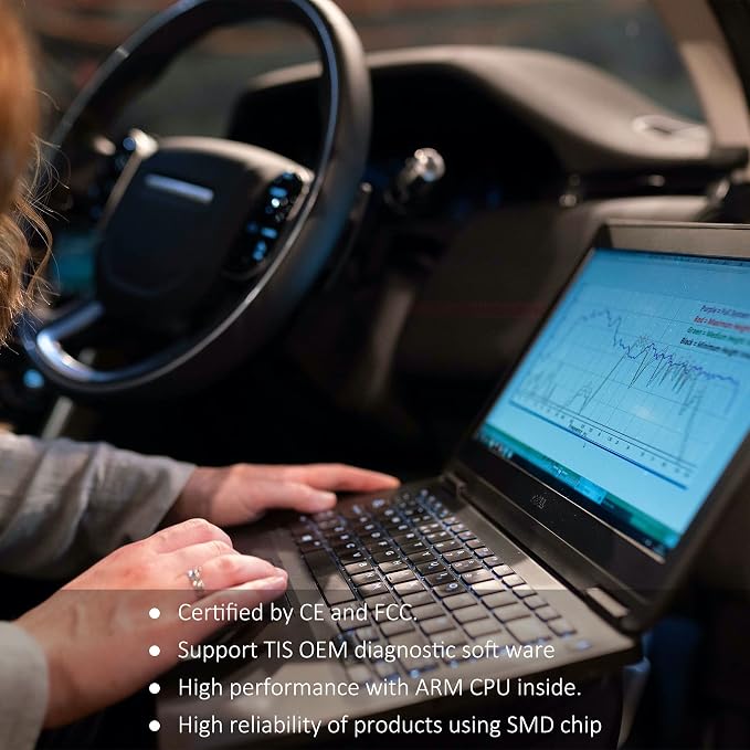 VCI J2534 Cable Fit for Toyota TIS Techstream - Latest Version V16.00.017, Firmware V1.4.8, Cable OBD2 Diagnostic Cable, Scanner Adapter Diagnostic Cable Scan Tool, Support Win XP WIN7 WIN10 32/64bit